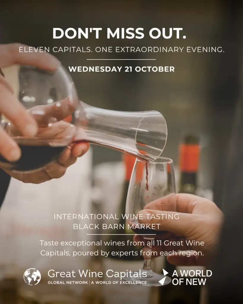 Great Wine Capitals International Wine Tasting Black Barn 21 October